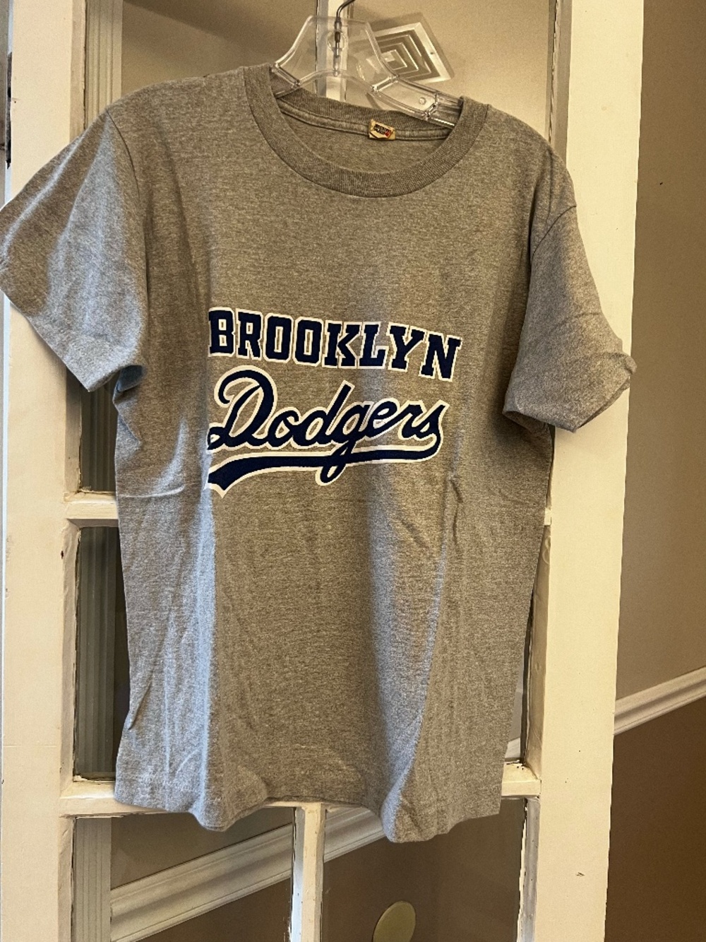 Vintage Brooklyn Dodgers Script Logo T-Shirt Large
